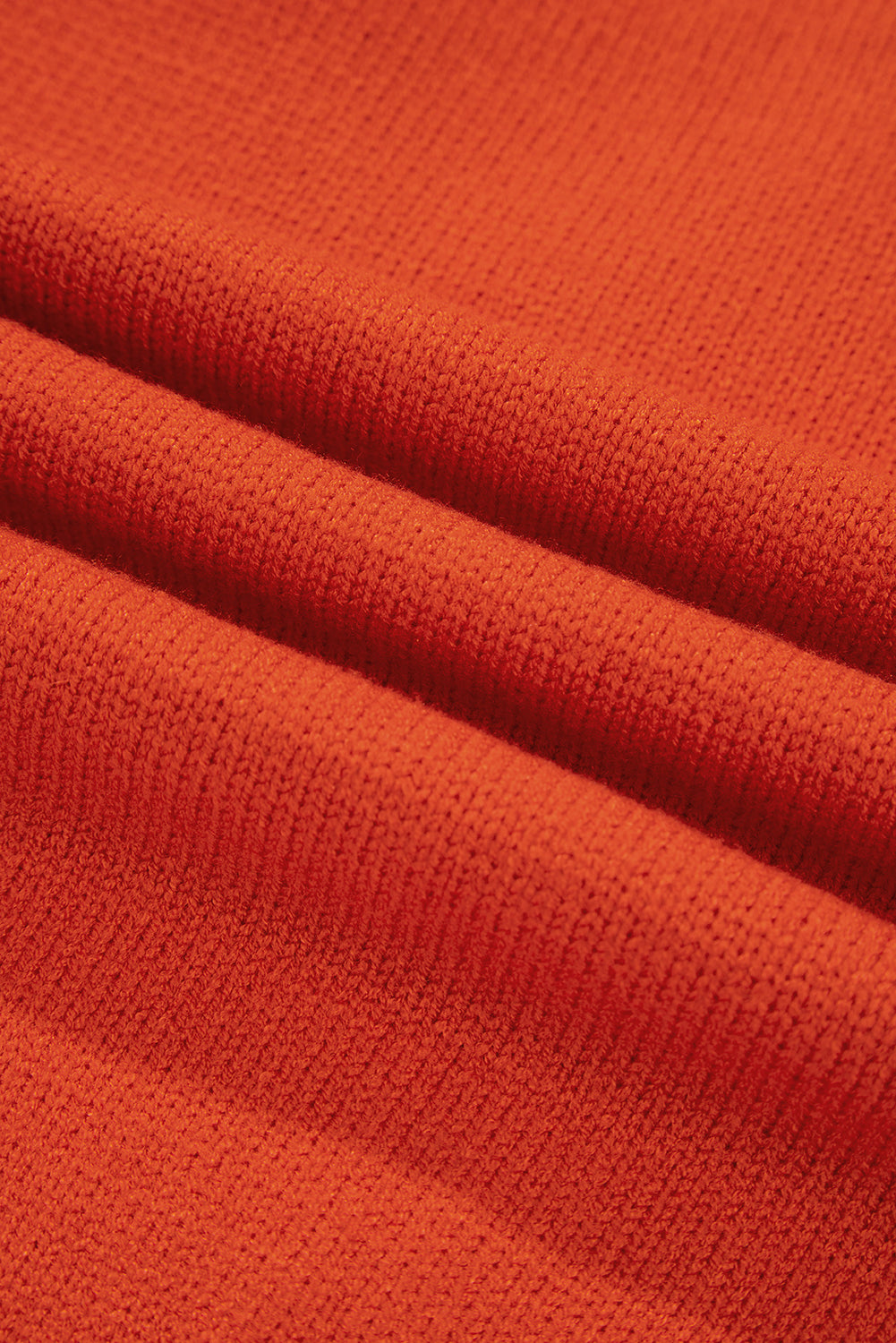 Flamingo Collared V Neck Ribbed Edge Sexy Elegant Sweater