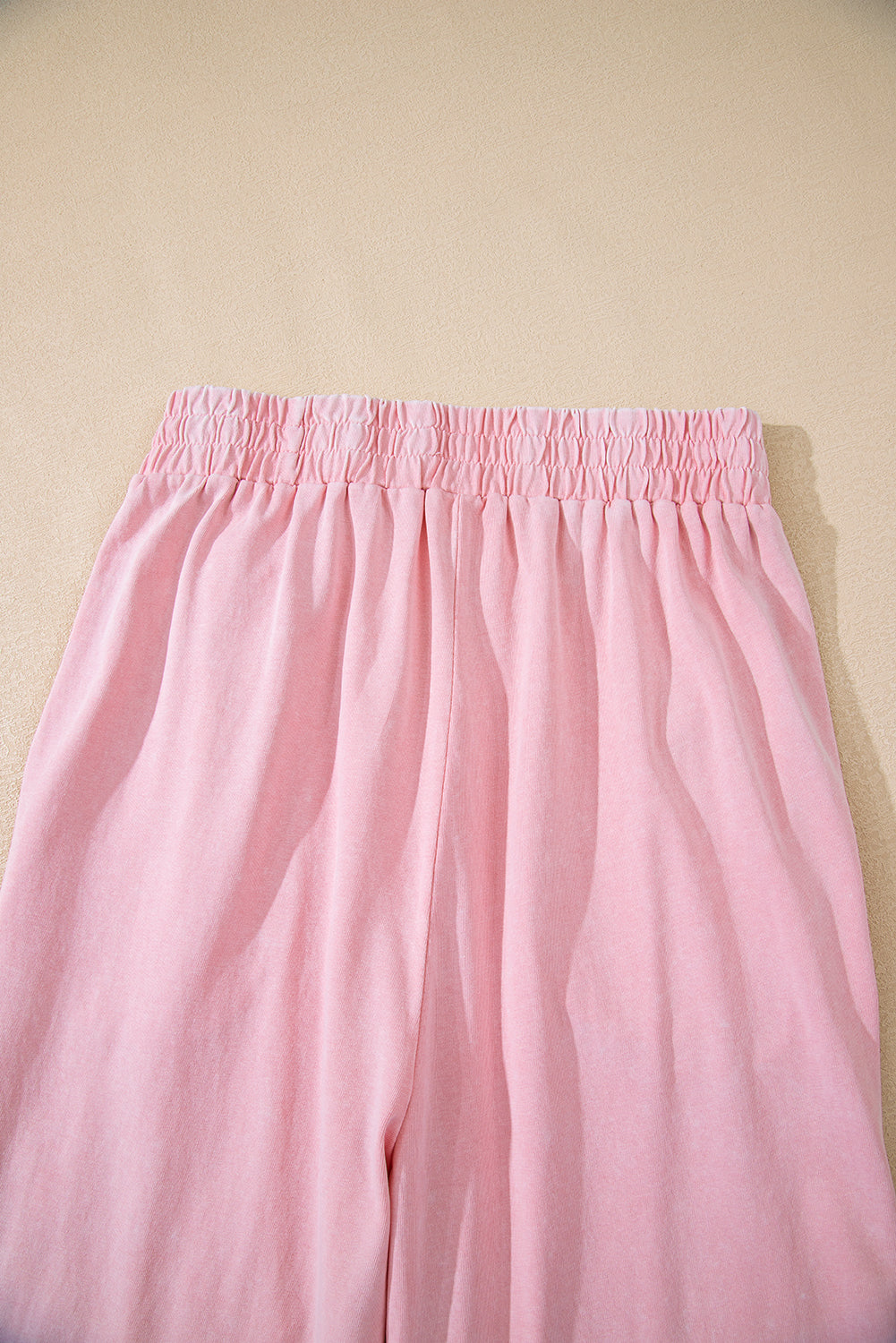 Mint Green Acid Wash Star Patched Rolled Trim Pants Set